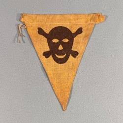 PETIT DRAPEAU ALLEMAND SIGNALEMENT DE MINES OU TERRAIN MINE SECONDE GUERRE
